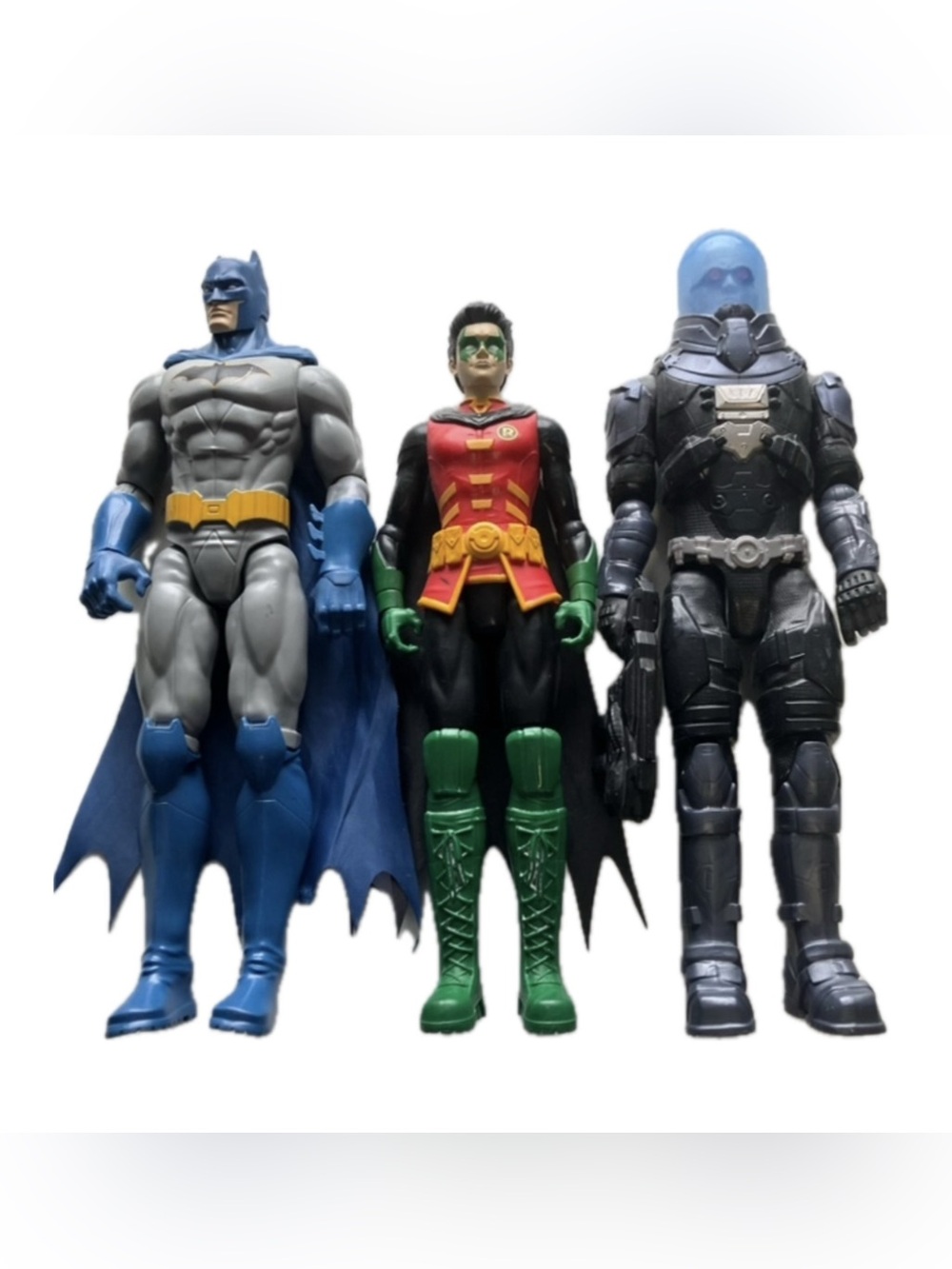 DC Comics 12” Action Figure Lot Batman Robin & Mr.Freeze Spin Master Mattel
